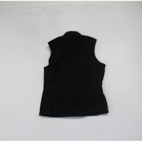 Eddie Bauer Men Black Fleece Vest Mock Neck Full Zip - Picture 2 of 7